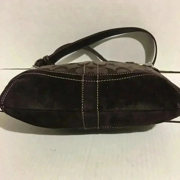 Coach brown signature fabric print canvas/ leather - Picture 4 of 8